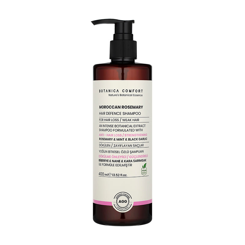 Botanica Comfort Moroccan Rosemary Hair Defense Shampoo | For Hair Loss & Weak Hair | Vegan